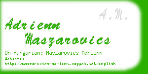 adrienn maszarovics business card